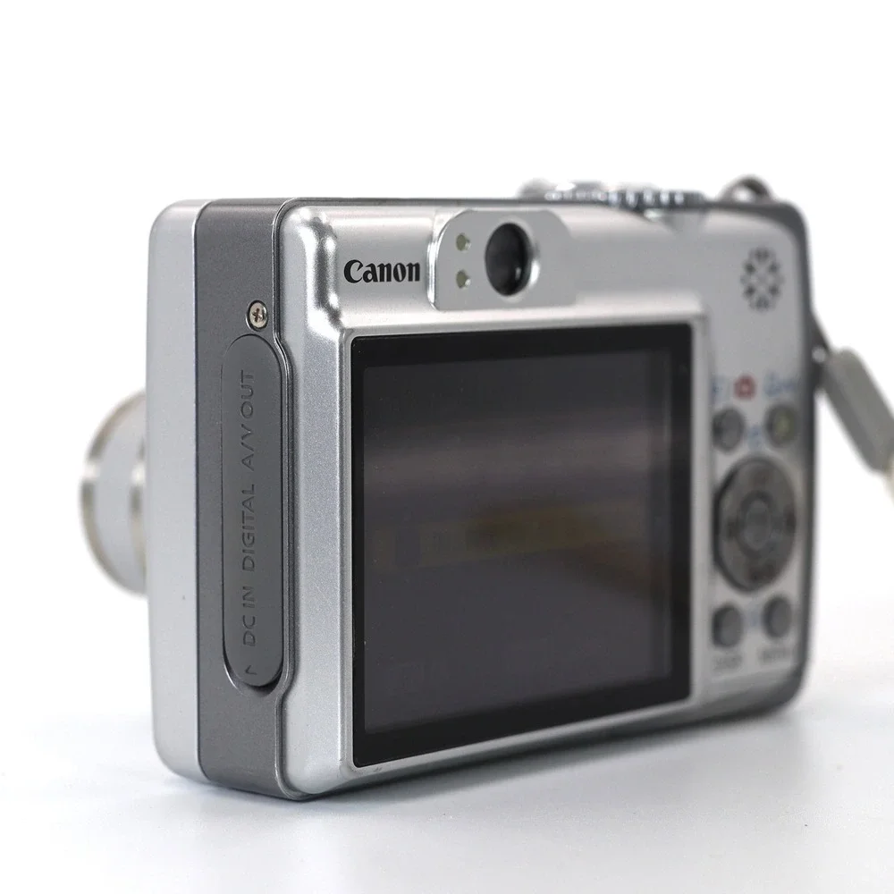 Canon PowerShot A560 7.1MP Digital Camera Silver 4x Optical Zoom Tested Works